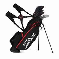 Titleist Players 4 Stand Bag -Clubs Shop 2021 Players 4 Black Black Red TB21SX4 006 01 42632.1659459543