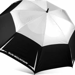 Sun Mountain 68" Manual UV Umbrella -Clubs Shop 2021 Umbrella Black White 88629.1633105546