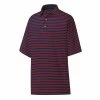 FootJoy Golf FootJoy ProDry Performance Lisle 2-Color Stripe Self Collar Polo 2 FootJoy Golf FootJoy ProDry Performance Lisle 2-Color Stripe Self Collar Polo -Clubs Shop 26414 30659.1675976005