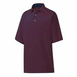FootJoy Golf FootJoy ProDry Performance Lisle 2-Color Stripe Self Collar Polo