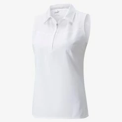 PUMA Golf Puma Womens Harding Sleeveless Polo -Clubs Shop 532993 01 2 84247.1669154922