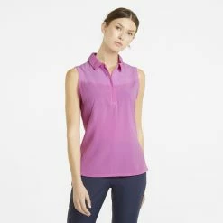 PUMA Golf Puma Womens Harding Sleeveless Polo -Clubs Shop 532993 09 mod01 94735.1669154922