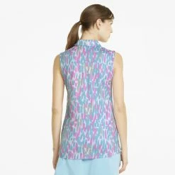 PUMA Golf Puma Womens Cloudspun Three Brush Sleeveless Polo -Clubs Shop 532998 04 mod02 53713.1679079810