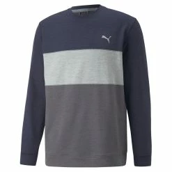 PUMA Golf Puma Cloudspun Colorblock Crewneck -Clubs Shop 535458 02 00843.1679075015