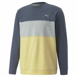 PUMA Golf Puma Cloudspun Colorblock Crewneck -Clubs Shop 535458 03 94833.1679075015