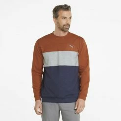 PUMA Golf Puma Cloudspun Colorblock Crewneck -Clubs Shop 535458 04 mod01 40760.1679075015
