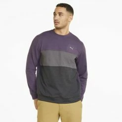 PUMA Golf Puma Cloudspun Colorblock Crewneck -Clubs Shop 535458 05 mod01 88468.1679075015