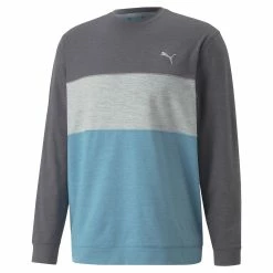 PUMA Golf Puma Cloudspun Colorblock Crewneck -Clubs Shop 535458 06 24373.1679075015