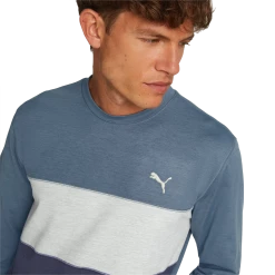 PUMA Golf Puma Cloudspun Colorblock Crewneck -Clubs Shop 535458 09 mod04 63608.1679075015