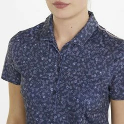 PUMA Golf Puma Womens MATTR Fancy Plants Polo -Clubs Shop 535512 02 mod04 76541.1679081939