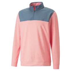 PUMA Golf Puma Cloudspun Colorblock Quarter Zip
