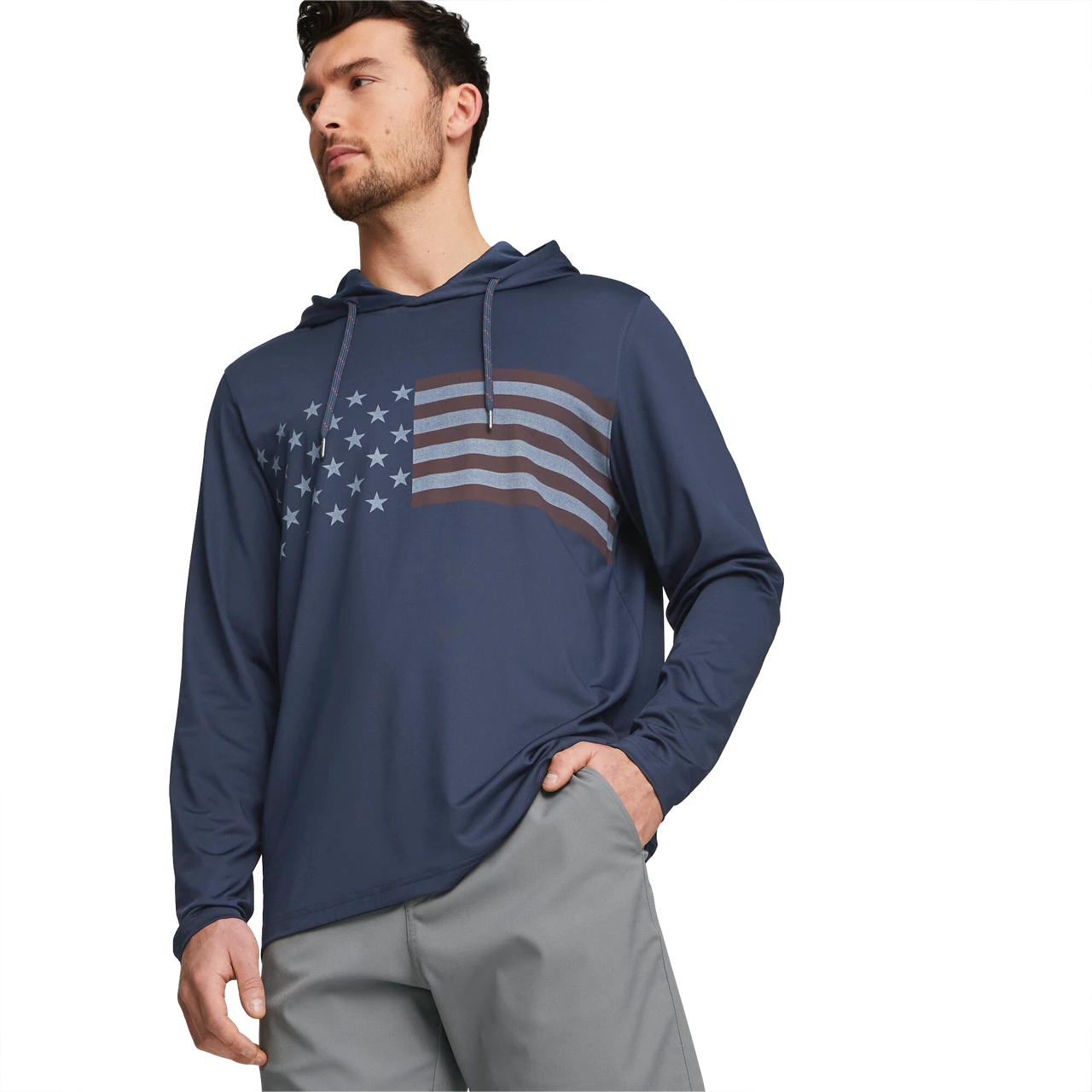 PUMA Golf Puma Volition Star Stripe Hoodie 4 PUMA Golf Puma Volition Star Stripe Hoodie - Image 2