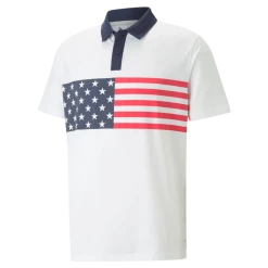 PUMA Golf Puma Volition Stars & Bars Polo