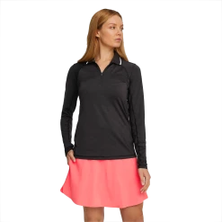 PUMA Golf Puma Womens You-V Long Sleeve Polo -Clubs Shop 537499 01 mod01 07475.1679083220