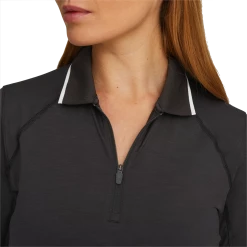 PUMA Golf Puma Womens You-V Long Sleeve Polo -Clubs Shop 537499 01 mod02 30243.1679083220