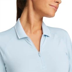 PUMA Golf Puma Womens You-V Long Sleeve Polo -Clubs Shop 537499 03 mod02 49414.1679083220