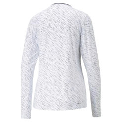 PUMA Golf Puma Womens You-V Whitewater Long Sleeve Polo -Clubs Shop 539036 01 bv 94170.1673979748
