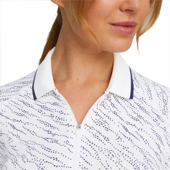 PUMA Golf Puma Womens You-V Whitewater Long Sleeve Polo -Clubs Shop 539036 01 mod02 26206.1673979747