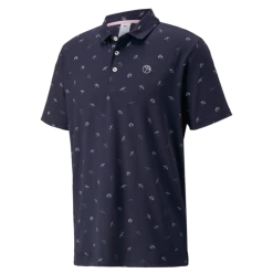 PUMA Golf Puma AP Cloudspun Dancing Umbrellas Polo