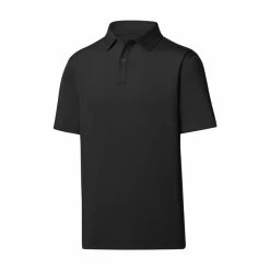 FootJoy Golf FootJoy Solid Lisle Self Collar Athletic Fit Polo