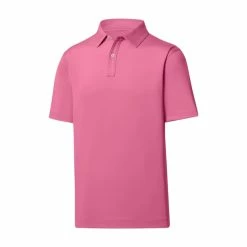 FootJoy Golf FootJoy Solid Lisle Self Collar Athletic Fit Polo -Clubs Shop FootJoy Solid Lisle Self Collar Athletic Fit Polo Flam 85100.1670266664