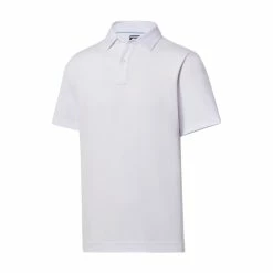 FootJoy Golf FootJoy Solid Lisle Self Collar Athletic Fit Polo -Clubs Shop FootJoy Solid Lisle Self Collar Athletic Fit Polo White 32748.1670266612