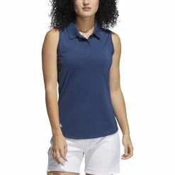 Adidas Golf Adidas Womens Ultimate Solid Sleeveless Polo -Clubs Shop GL6698 61515.1678915484