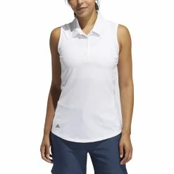 Adidas Golf Adidas Womens Ultimate Solid Sleeveless Polo -Clubs Shop GL6699 05009.1678915484