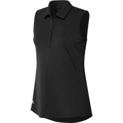 Adidas Golf Adidas Womens Ultimate Solid Sleeveless Polo