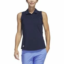 Adidas Golf Adidas Womens Ultimate Solid Sleeveless Polo -Clubs Shop HS3137 04072.1678915484