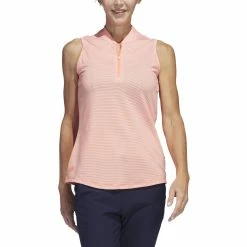 Adidas Golf Adidas Womens Two Color Ottoman Sleeveless Polo -Clubs Shop HT1247 83087.1678917474
