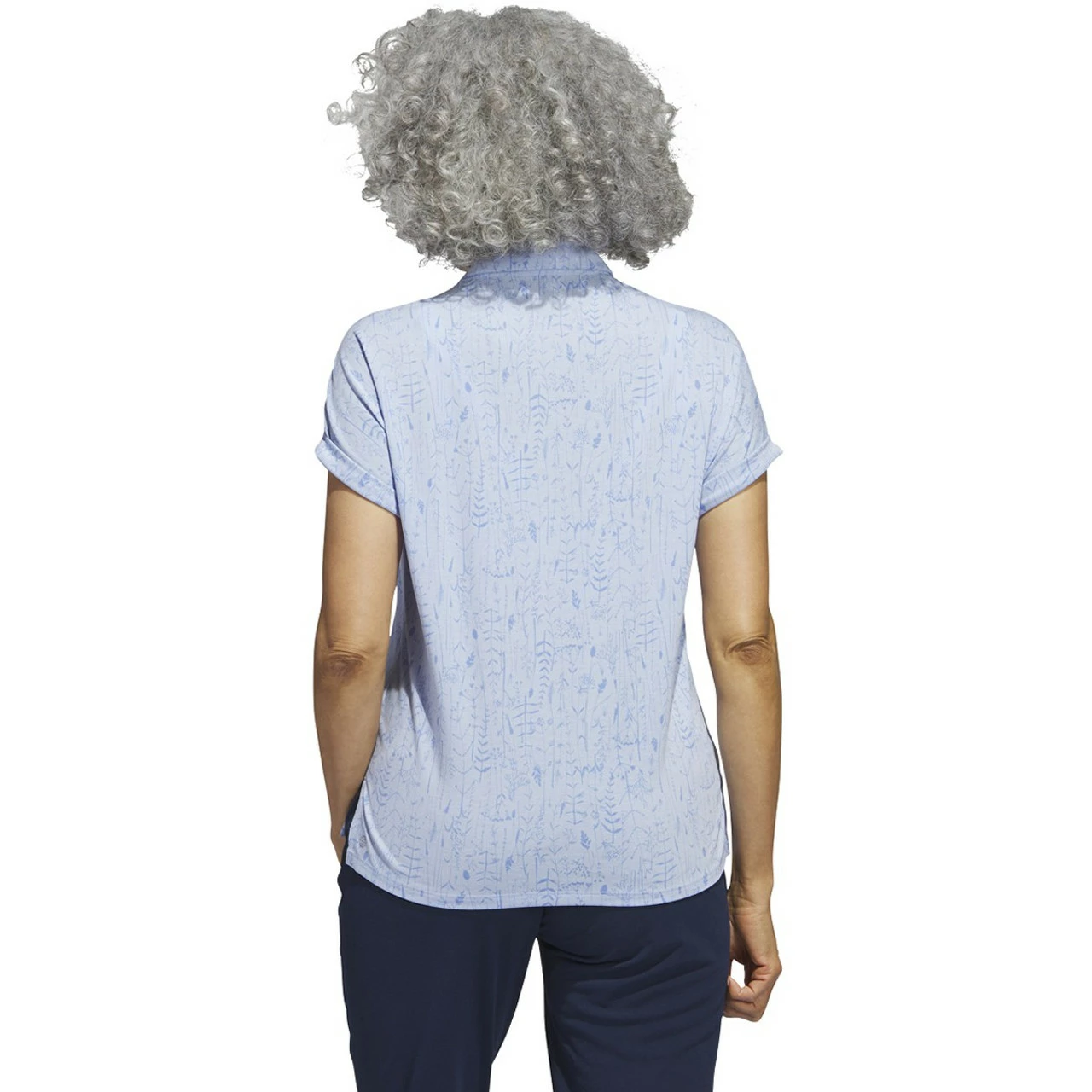 Adidas Golf Adidas Womens Go-To Printed Polo 4 Adidas Golf Adidas Womens Go-To Printed Polo - Image 2