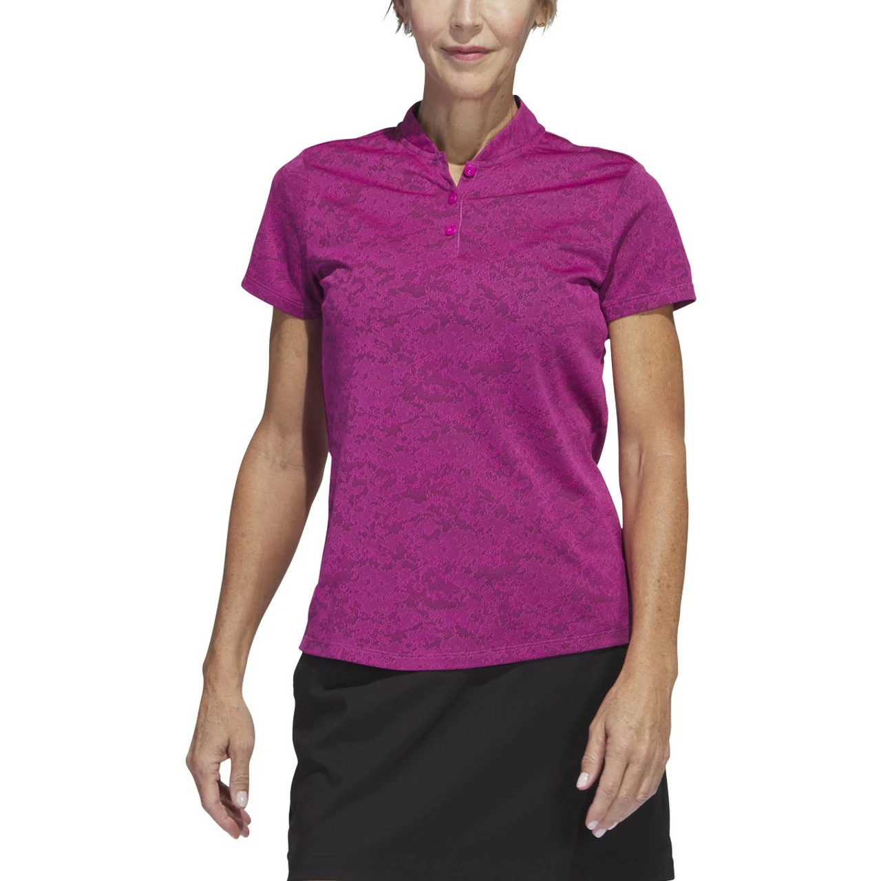 Adidas Golf Adidas Womens Jacquard Polo 3 Adidas Golf Adidas Womens Jacquard Polo