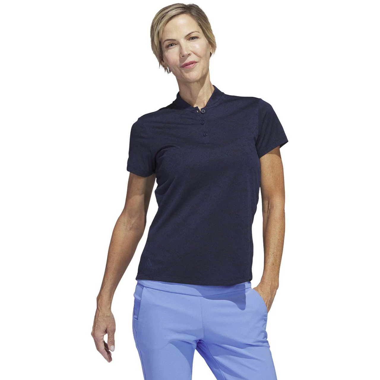 Adidas Golf Adidas Womens Jacquard Polo 9 Adidas Golf Adidas Womens Jacquard Polo - Image 7