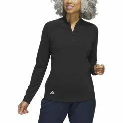 Adidas Golf Adidas Womens Ultimate 365 Solid Quarter Zip Mock -Clubs Shop HY3970 71817.1678917832