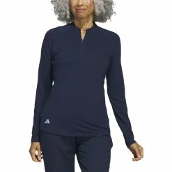 Adidas Golf Adidas Womens Ultimate 365 Solid Quarter Zip Mock -Clubs Shop HY3974 09700.1678917832