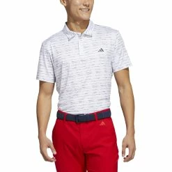 Adidas Golf Adidas Stripe Zipper Golf Polo