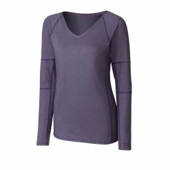 Cutter & Buck Ladies Long Sleeve Victory V-Neck Shirt -Clubs Shop LCK08701 CLP MANN HG 73095.1649712076