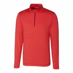 Cutter & Buck Holman Stripe Half Zip 12 Cutter & Buck Holman Stripe Half Zip -Clubs Shop MCK00087 CRH MANN HG 60375.1669057662