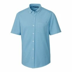 Cutter & Buck Reach Oxford Short-Sleeve Shirt 9 Cutter & Buck Reach Oxford Short-Sleeve Shirt -Clubs Shop MCK00175 LSO MANN HG 23926.1669061168