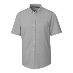 Cutter & Buck Reach Oxford Short-Sleeve Shirt 10 Cutter & Buck Reach Oxford Short-Sleeve Shirt -Clubs Shop MCK00175 POL MANN HG 46587.1669061168