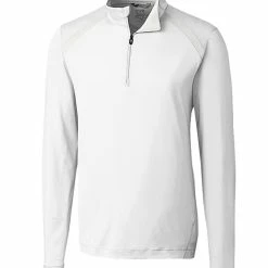 Cutter & Buck Cutter And Buck Williams Half Zip Pullover -Clubs Shop MCK09324 WH MANN HG 71214.1637087906