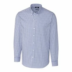 Cutter & Buck Stretch Gingham Shirt -Clubs Shop MCW00143 TBL MANN HG 32908.1669061370