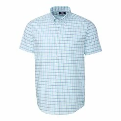 Cutter & Buck Soar Windowpane Plaid Shirt -Clubs Shop MCW00167 FRM MANN HG 72867.1669062185