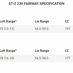 Mizuno Golf Mizuno ST-Z 230 Fairway Wood 10 Mizuno Golf Mizuno ST-Z 230 Fairway Wood -Clubs Shop Mizuno ST Z 230 Fairway Wood Specs 30632.1674333881