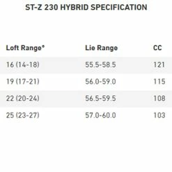 Mizuno Golf Mizuno ST-Z 230 Hybrids -Clubs Shop Mizuno ST Z 230 Hybrids Specs 64597.1674337338