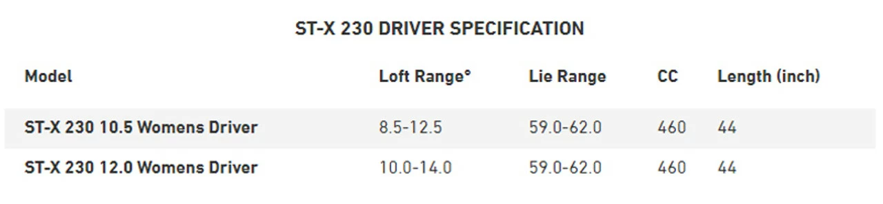 Mizuno Golf Mizuno ST-X 230 Ladies Driver 7 Mizuno Golf Mizuno ST-X 230 Ladies Driver - Image 5