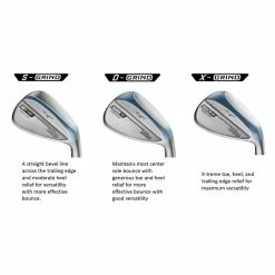 Mizuno Golf Mizuno T22 Satin Chrome Wedges -Clubs Shop Mizuno T22 Wedge Grinds 26384.1655494447