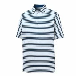 FootJoy Golf FootJoy ProDry Performance Lisle 2-Color Stripe Self Collar Polo -Clubs Shop fj 27972 43728.1675976005