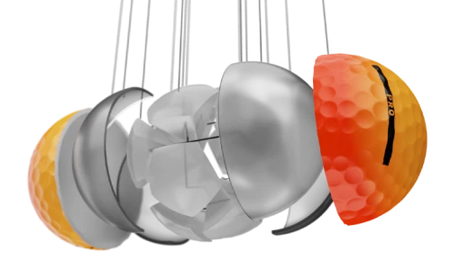 PRO SHADE RED & ORANGE -Clubs Shop vicegolf ball pro shade red orange slider01